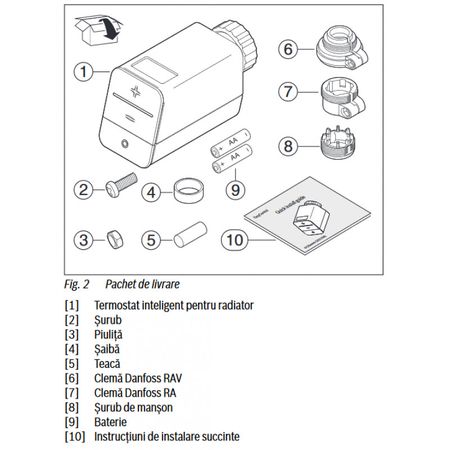 Cap termostatat electronic radiator Bosch EasyControl CT200 - 571,20Lei