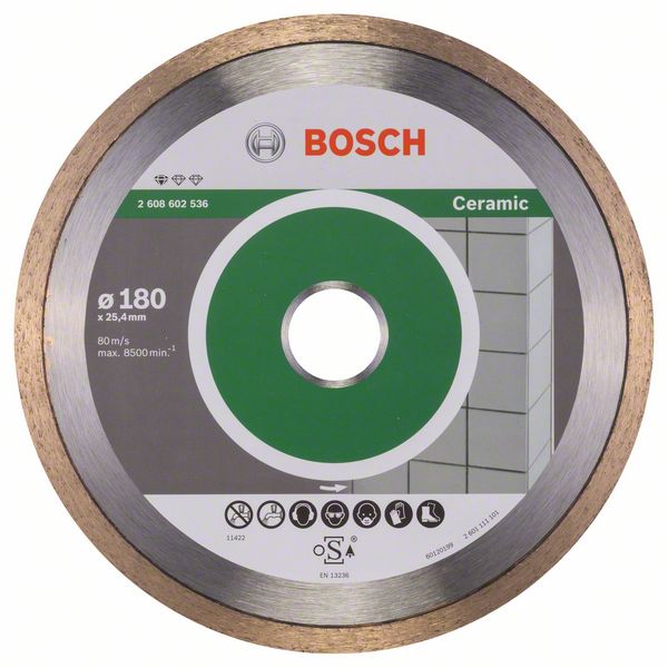 Disc Diamantat D180x25.40x1.6mm Bosch Standard Ceramic