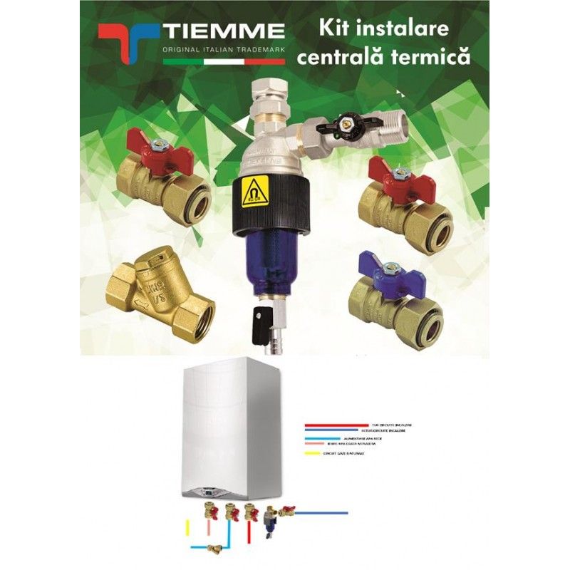 Kit Instalare Centrala Termica Filtru Magnetic Tiemme T-Mag 3/4 pret  [3150016] - 399,00Lei