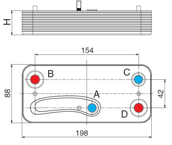 Schimbator de caldura secundar Sime Format zip 25BF [14988778] - 380,00Lei  : potcontrol.ro | Centrale Termice Buderus
