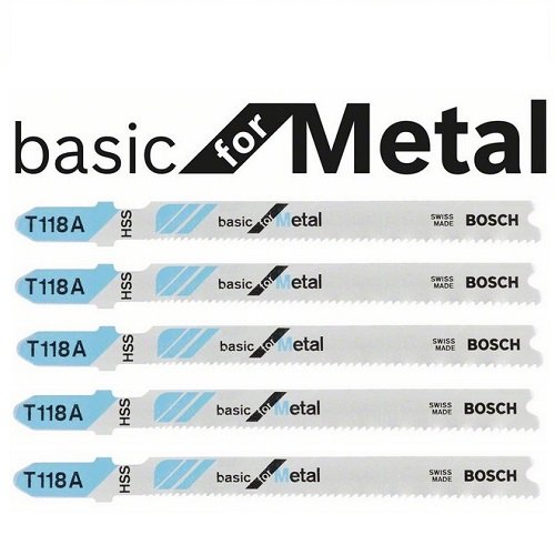 Set 5 panze T118A Bosch Basic Metal Ferastau Vertical GST