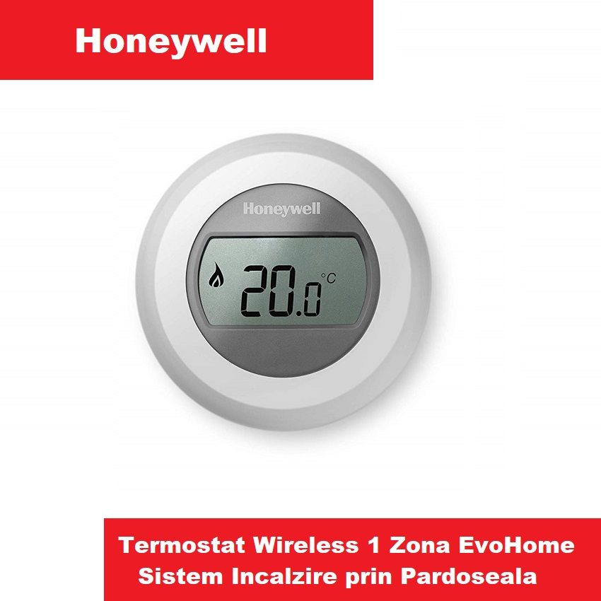 Termostat Wireless Honeywell T87RF zona incazire in pardoseala pret -  399,00Lei