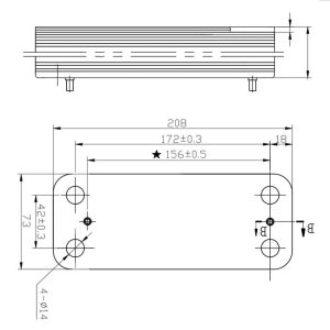 Schimbator Secundar 12/14/20 placi Baxi ECO 3,Luna 240 FI - imagine 2