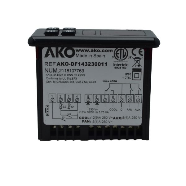 controler-ako-df14323-2-sonde Termostat Controler AKO D14323 -50/+99*C 230VAC/50Hz ,2 sonde