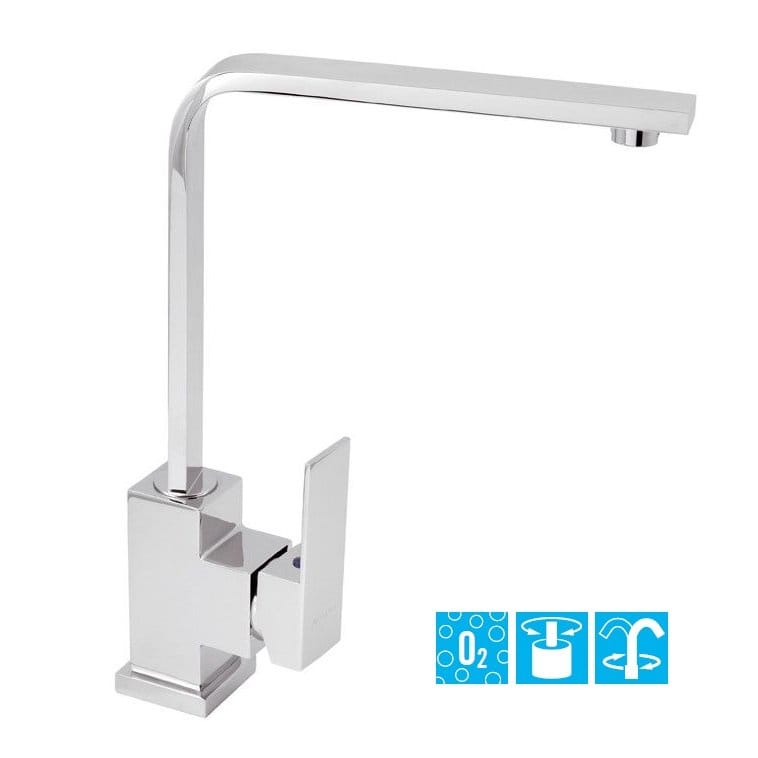 Baterie Bucatarie Ferro Nobless Edge Crom pipa lunga