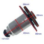 Rotor Motor Pompa Wilo 15/6, 15/7 ,25/6 ,25/7 3 Rotor Motor Pompa Wilo 15/6, 15/7 ,25/6 ,25/7