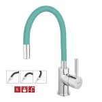 Baterie Bucatarie Ferro Zumba BZA4M Pipa Flexibila Menta