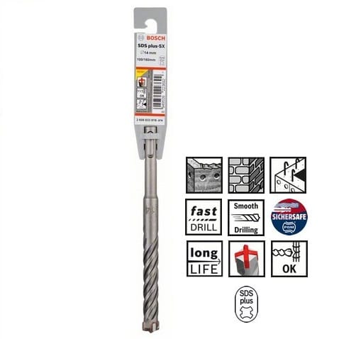 Burghiu Beton Bosch SDS Plus 5X 14x100x160mm