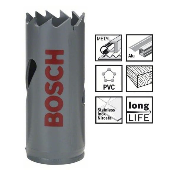 Carota Bi-Metal Bosch D 22mm 7/8" Carota Bi-Metal Bosch D 22mm 7/8"