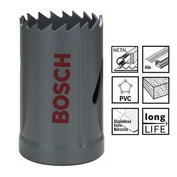 Carota Bi-Metal Bosch D 30mm 1 3/16" Carota Bi-Metal Bosch D 30mm 1 3/16"