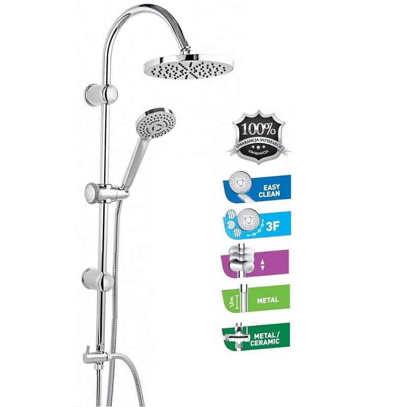 Coloana de Dus Ferro Rondo NP21 duș fix și pară duș mobilă