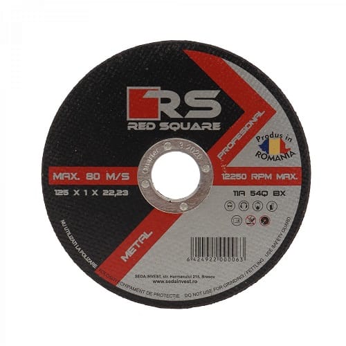 Disc Taiere Debitare Metal D125x22.23x1mm Red Square