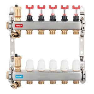 Distribuitor cu Debitmetre Inox Ferro SN RZP1" 4,5,6,7,8,9,10cai