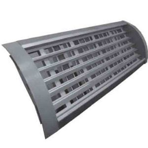 Grila RDR D250x425x75 Aluminiu pt Tubulatura Circulara