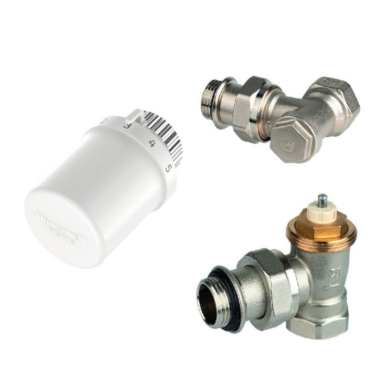 Set Robineti Termostatat Honeywell VTL3030ES15 Tur+retur  1/2'