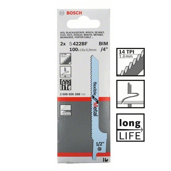 Set 2 panze Metal S422bf Bosch Ferastau Sabie GSA