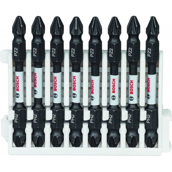 Set 8 biti cu cap Dublu PZ2/PH2 Bosch Impact Control 2608522333