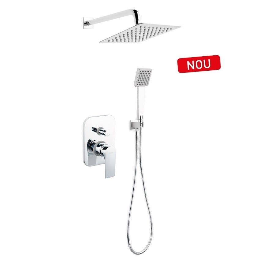 Set Dus cu Baterie Ingropata Ferro Square SQ1-P