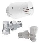 Set Robineti Termostatati Ferro ZTM02 Tur + retur 1/2' 2 Set Robineti Termostatati Ferro ZTM02 Tur + retur  1/2'
