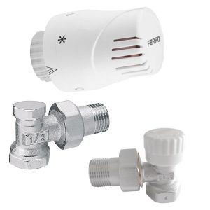 Set Robineti Termostatati Ferro ZTM02 Tur + retur  1/2'