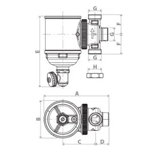 Filtru Antimagnetita Giacomini 1'' R146CKX115 - imagine 3
