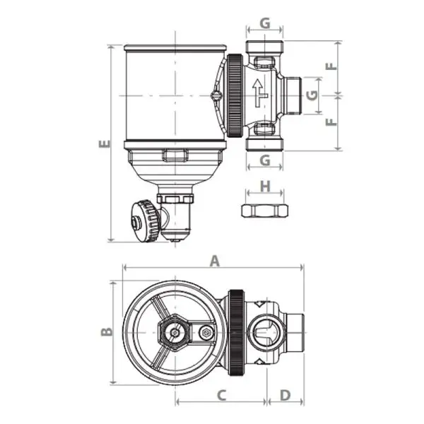 Filtru Antimagnetita Giacomini 1'' R146CKX115