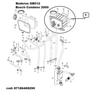 Schimbator Recuperator Buderus GB012-Bosch Condens 2000 - imagine 2