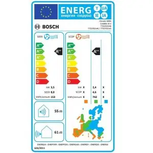 Aer Conditionat 12000BTU A++ Bosch Climate CL4000i 35E DC Inverter R32 - imagine 2