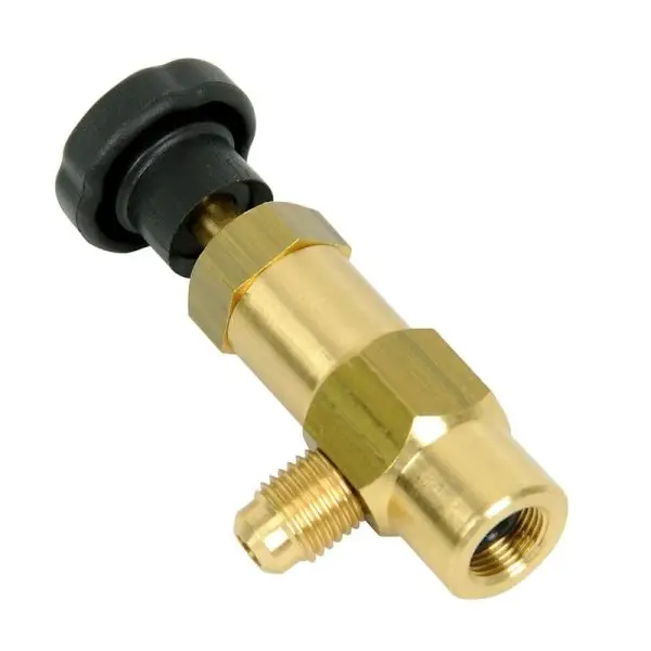 Robinet incarcare butelie 1/8M-1/4"F (7/16") Refrigerant R600a/R290