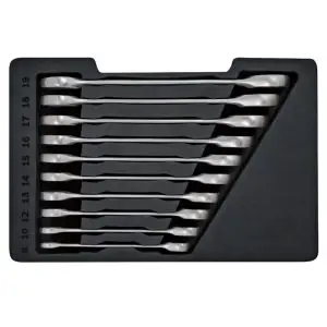 Set 10 chei fixe inelare cu clichet, 8/10/12/13/14/15/16/17/18/19mm Bosch Professional 1600A02AU0 - imagine 2