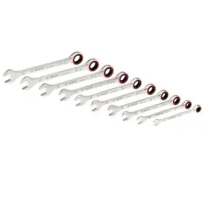 Set 10 chei fixe inelare cu clichet, 8/10/12/13/14/15/16/17/18/19mm Bosch Professional 1600A02AU0