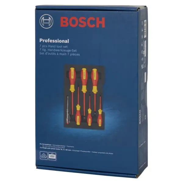 Set 7 surubelnite VDE 1000V mixte Bosch Professional 1600A02NF7