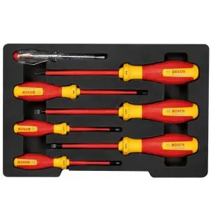 Set 7 surubelnite VDE 1000V mixte Bosch Professional 1600A02NF7 - imagine 3