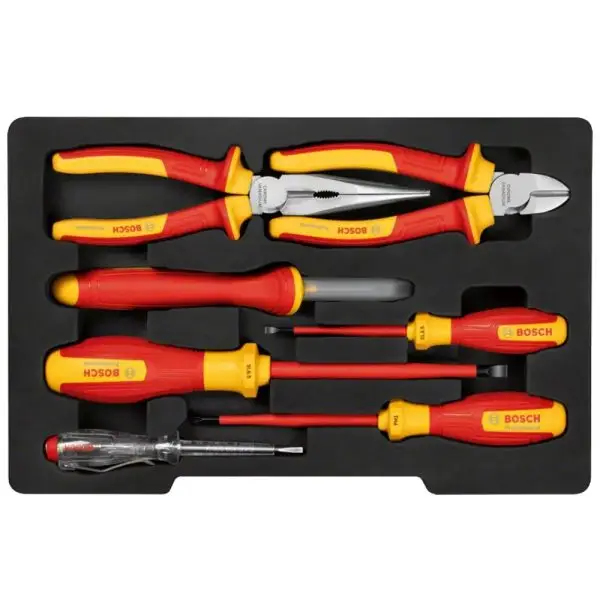 Set 7 scule VDE 1000V electricieni, Bosch Professional 1600A02NG3
