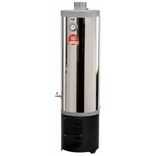 Boiler Baie pe Lemne Inox 120L Premium cu Focar 7,5Kw
