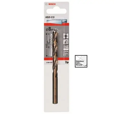 Burghiu Bosch Metal HSS-Co DIN 338 8x75x117mm