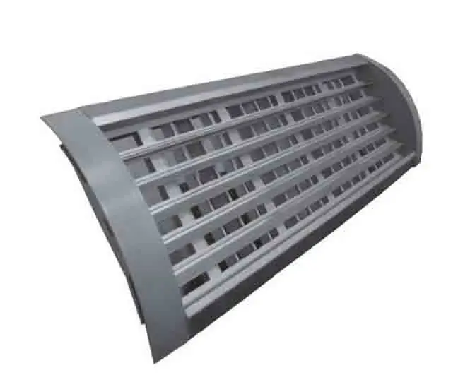 Grila RDR D250x425x75 Aluminiu pt Tubulatura Circulara