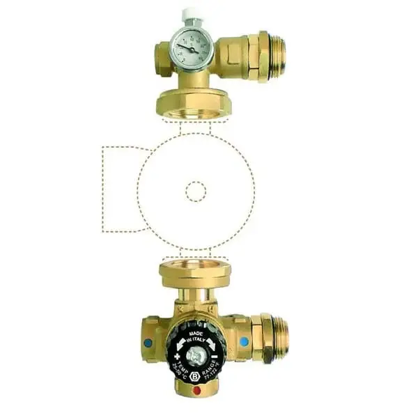 Kit Grup Amestec Incalzire Pardoseala Ferro fara pompa 1" DN25