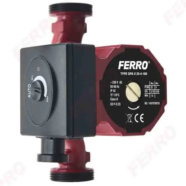 Pompa Circulatie Ferro GPA 25-4-180 Clasa A