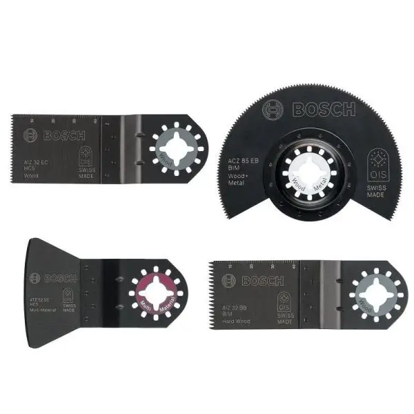 Set 4 Accesorii Multicutter Bosch Mixt Starlock  Lemn ,Metal